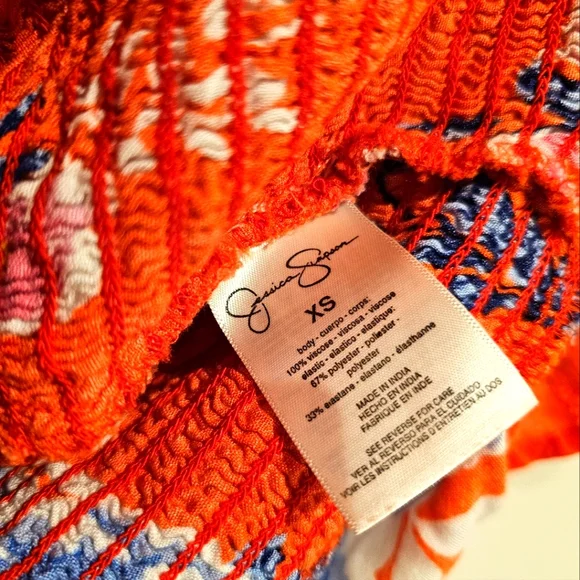 Jessica Simpson Floral Top Size Xsmall - Picture 4 of 4